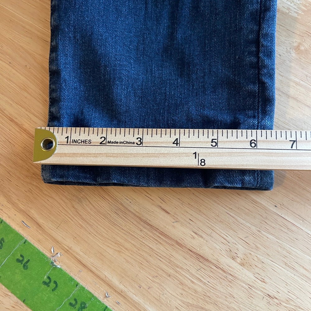 Flint and Tinder Mens 30x32 (Actual 30) Straight Fit Dark Wash Denim Blue‎ Jeans - Picture 9 of 11